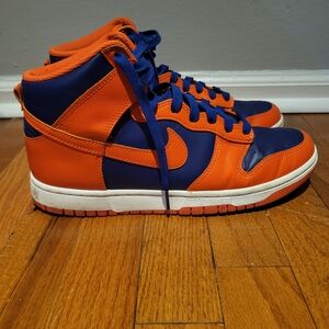 Nike Bold Orange and Navy Sneakers